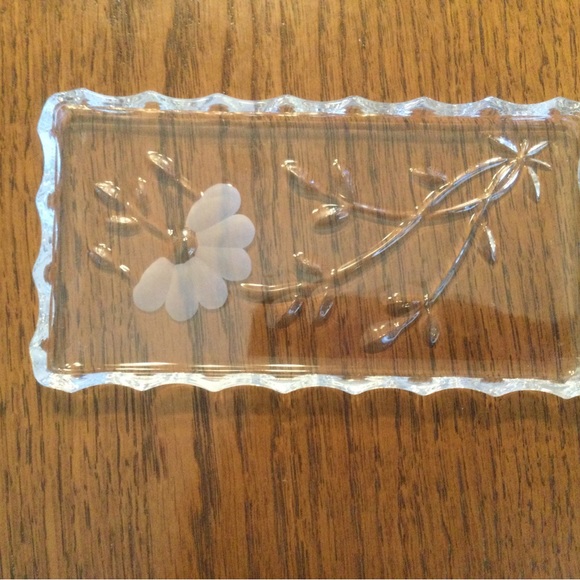 5 Piece Vintage 1980s Princess House Lead Crystal Vanity Set - Picture 4 of 5